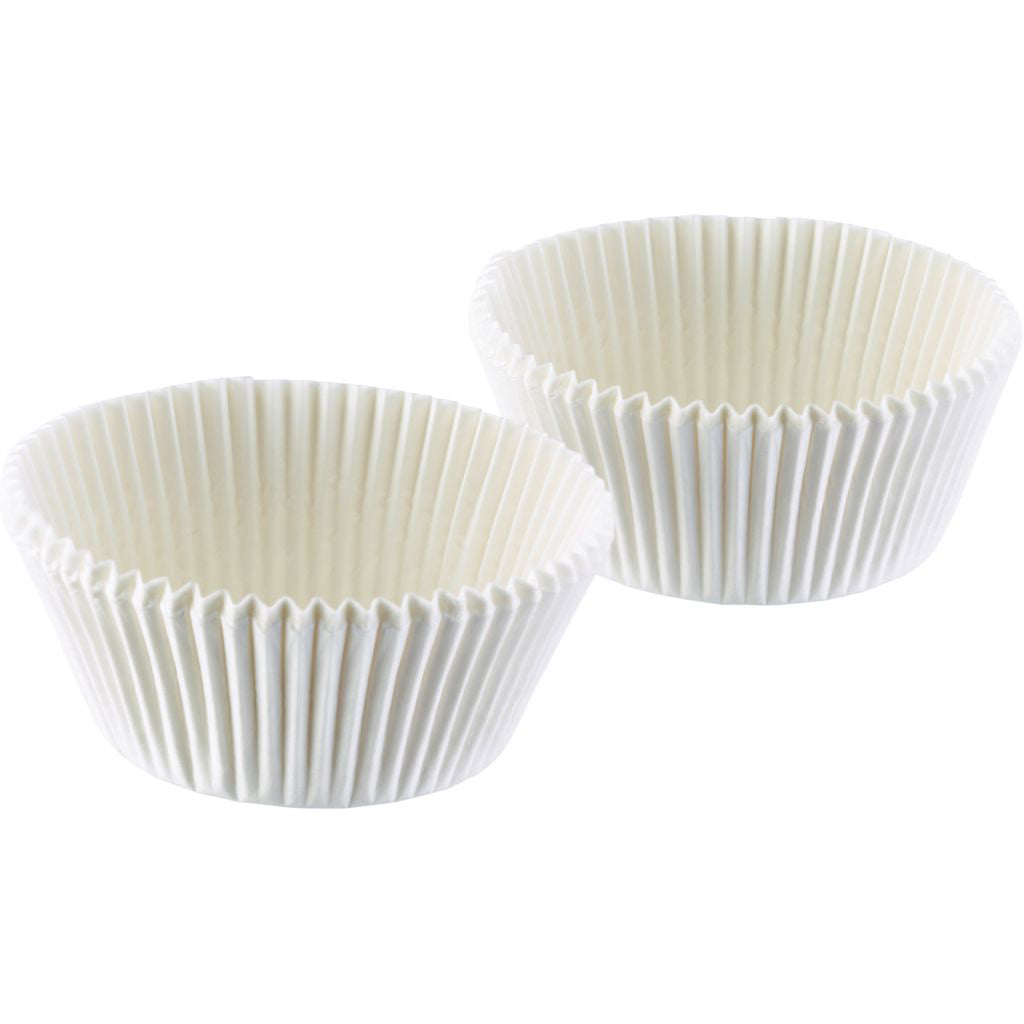 Westmark set van 80 bakvormpjes uit papier wit ø 5cm - Oosterlinck