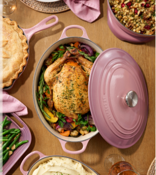 Le Creuset  Signature stoofpot ovaal 27cm mauve pink -60%