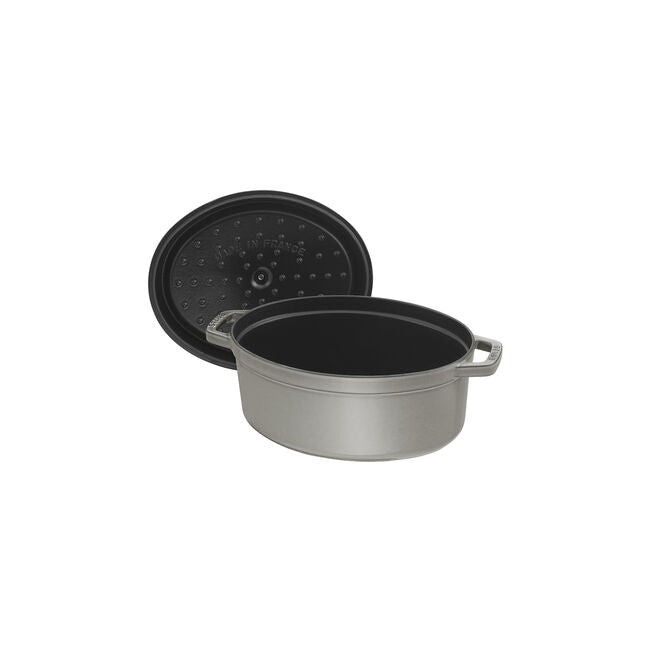 Staub  La Cocotte stoofpot ovaal 31cm grafiet -50%