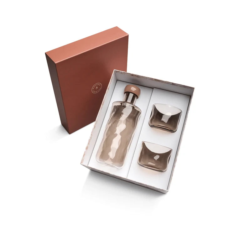 Paveau Swirl giftset karaf 0.75L + 2 glazen