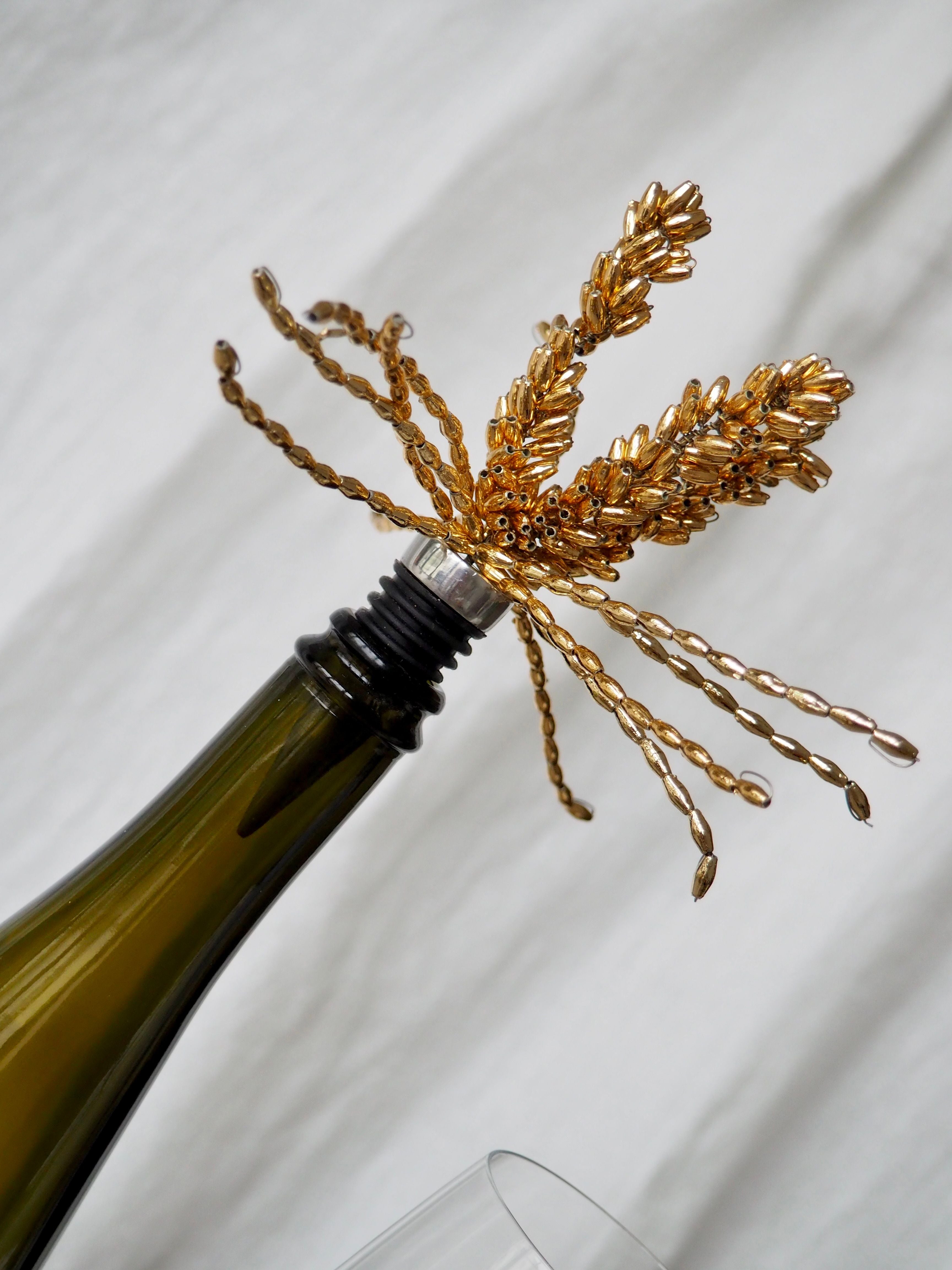 Studio Noticed  Flessenstop goudkleurige sliertjes