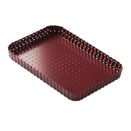 Point virgule taartvorm met losse bodem rechthoek 32*21cm