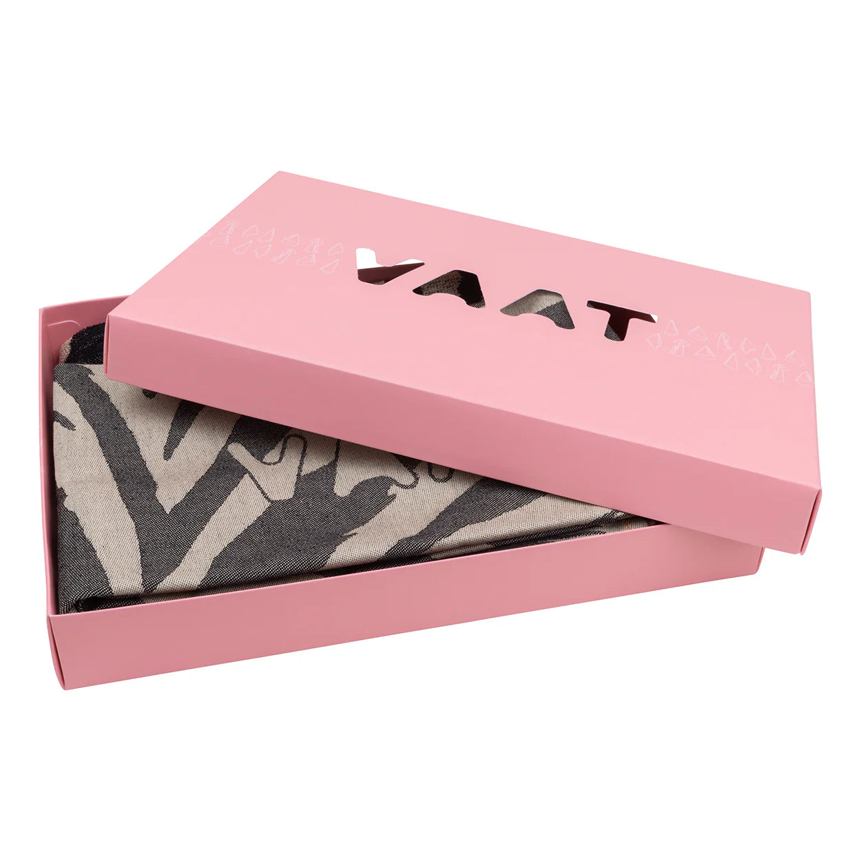 VAAT  Handdoeken giftset I Love Zebra zwart
