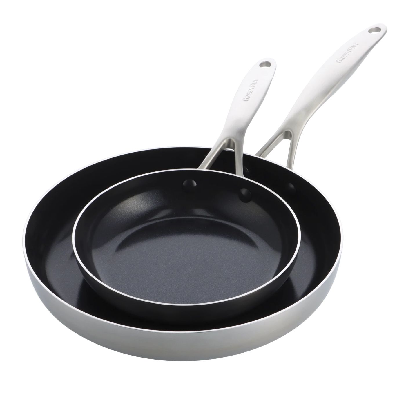 Greenpan Geneva antikleefpannenset 20+28cm - Oosterlinck Home