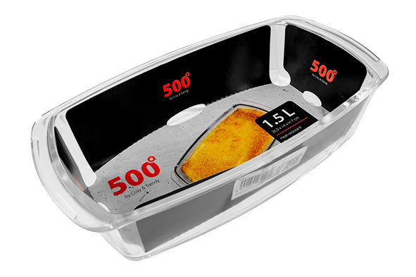 500°  Glazen Cake- of broodvorm - Oosterlinck Home
