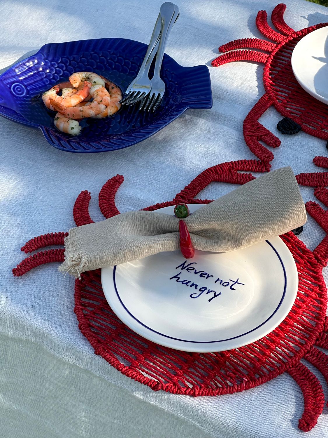 Studio Noticed  Servet ringen Rode Pepers (set van 2) - Oosterlinck Home