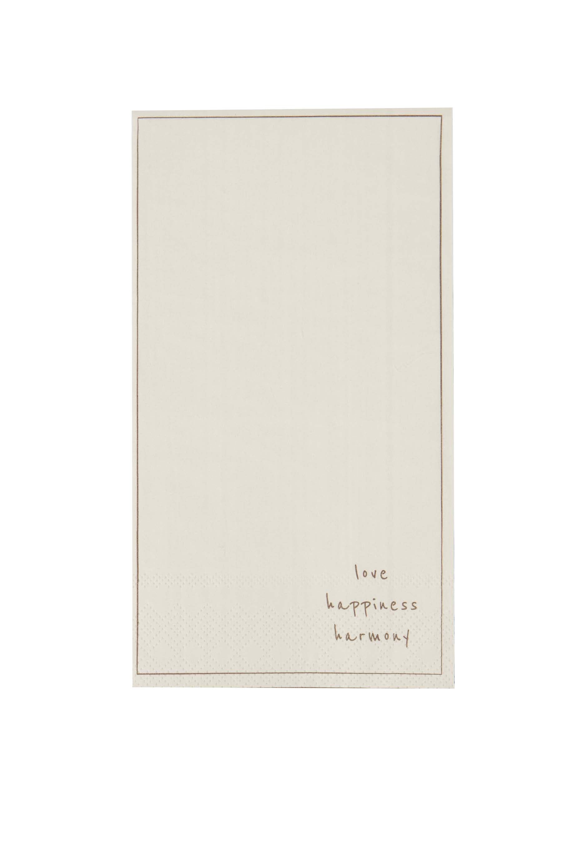 Zusss  Servetten "love happiness harmony"