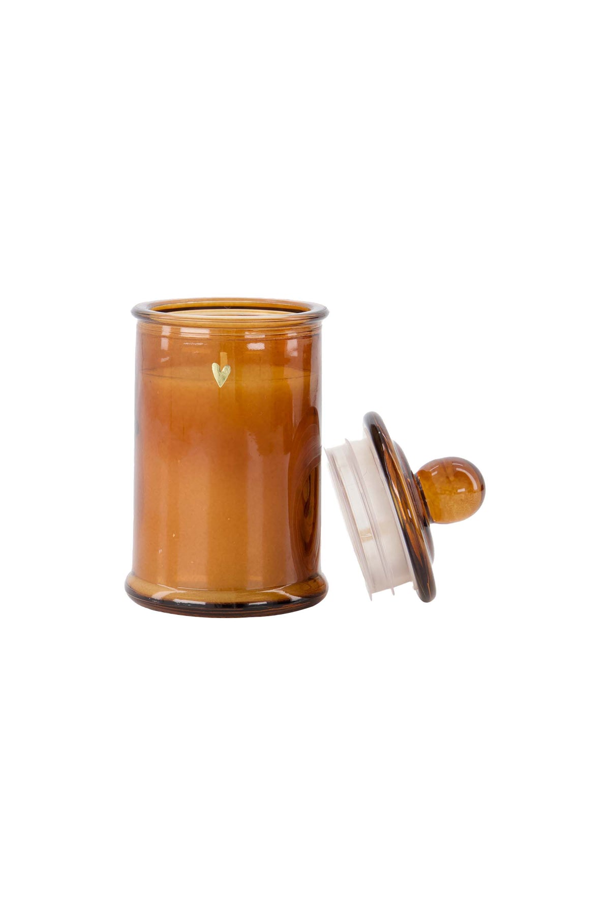 Zusss  Geurkaarsje glas met deksel hartje