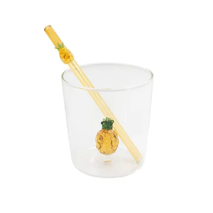 Point Virgule  Glas met ananas en strootje