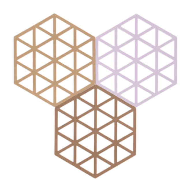 Zone Denmark   Triangles kookpotonderzetters - set van 3 - varianten - Oosterlinck