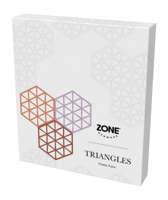 Zone Denmark   Triangles kookpotonderzetters - set van 3 - varianten - Oosterlinck