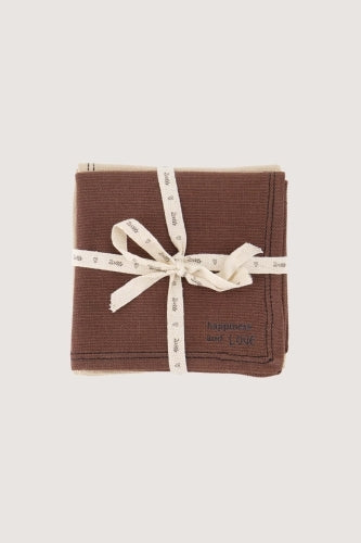 Zusss  Vaatdoekjes 'happiness and love' / set van 4