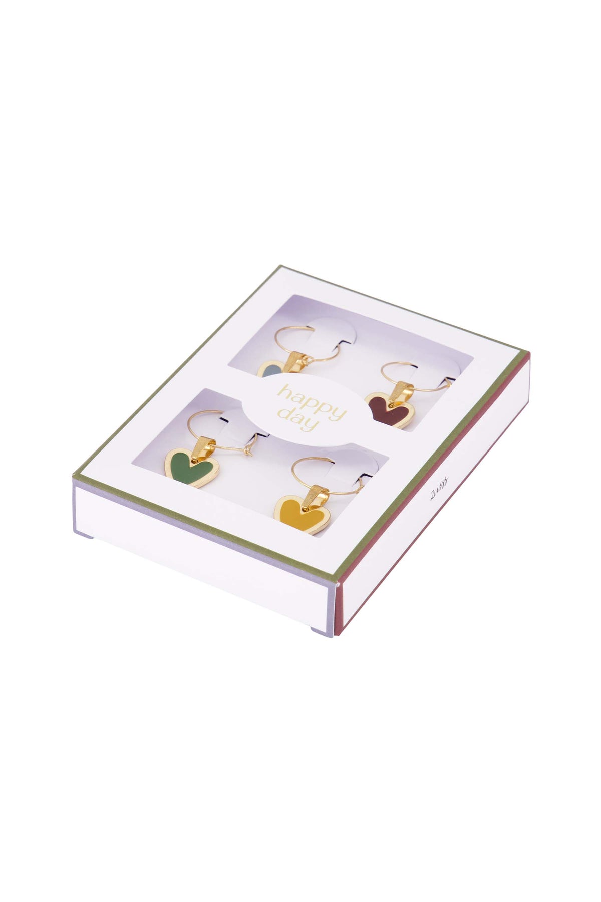 Zusss  Wijnglashouders "Happy day" / set van 4