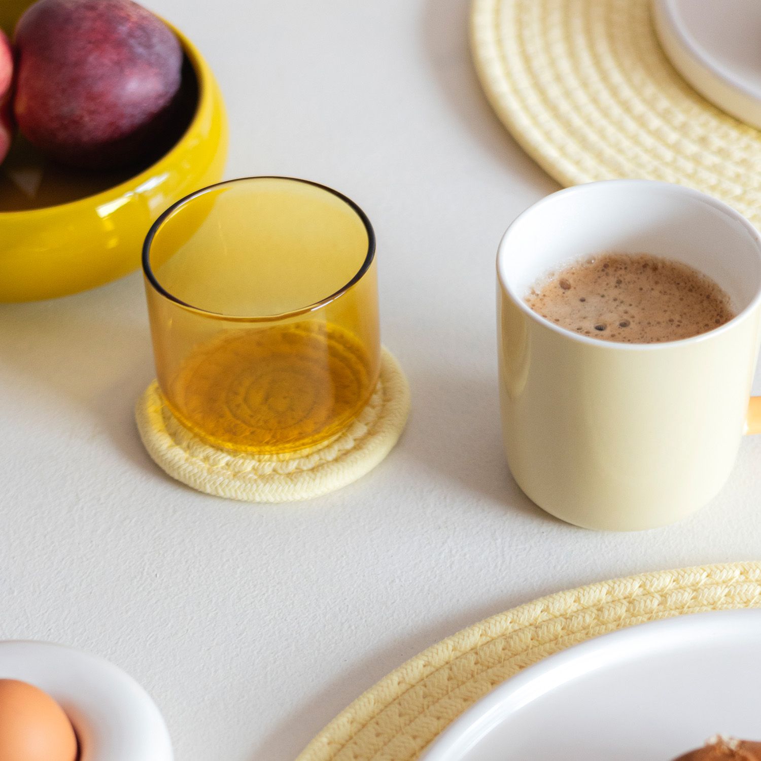 ONA  Glasonderzetters Piff set van 4 - Oosterlinck Home