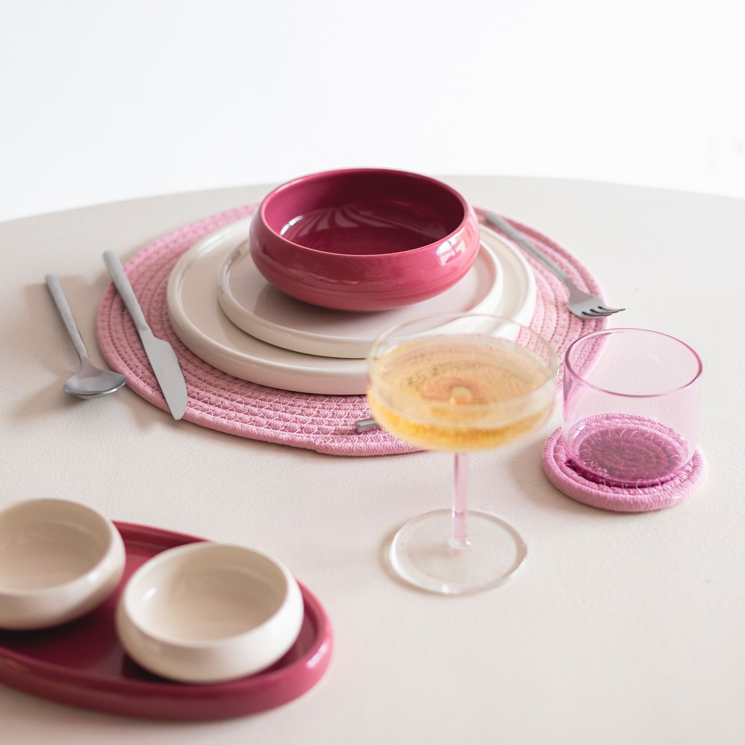 ONA  Glasonderzetters Piff set van 4 - Oosterlinck Home