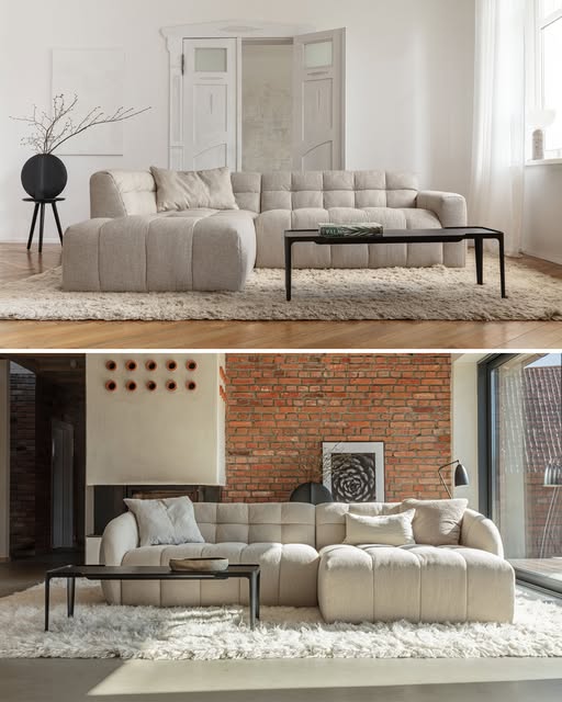 Sits Cube sofa 299*192cm met rechte arm spicy beige