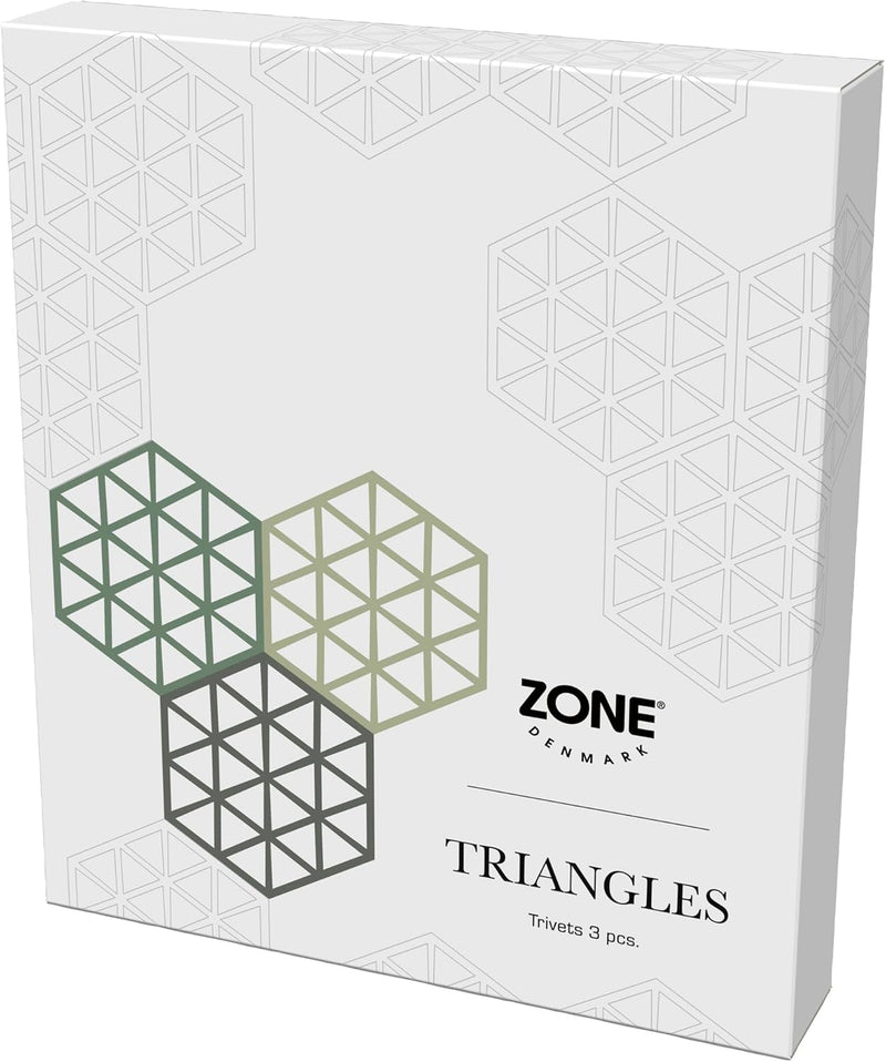 Zone Denmark   Triangles kookpotonderzetters - set van 3 - varianten - Oosterlinck