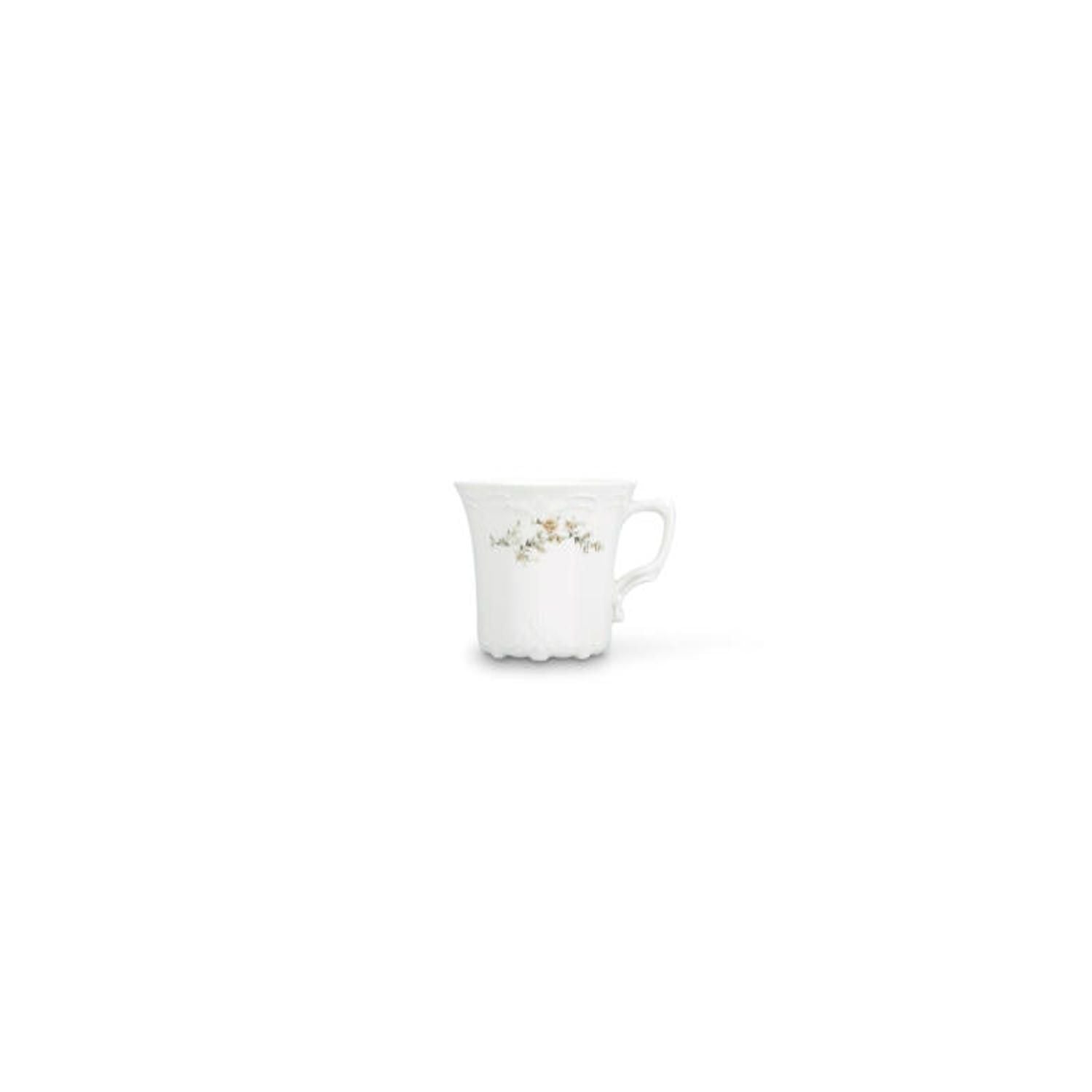 Bonbistro  Retro Flower Brown kopje / schoteltje