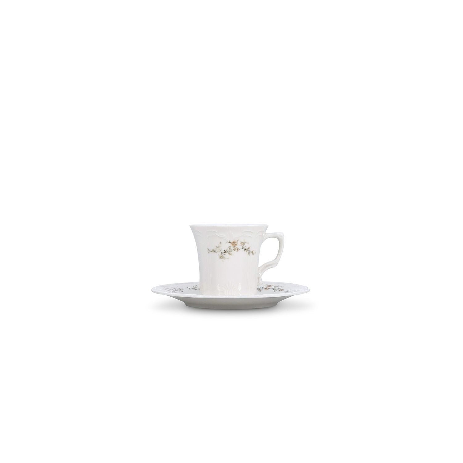 Bonbistro  Retro Flower Brown kopje / schoteltje
