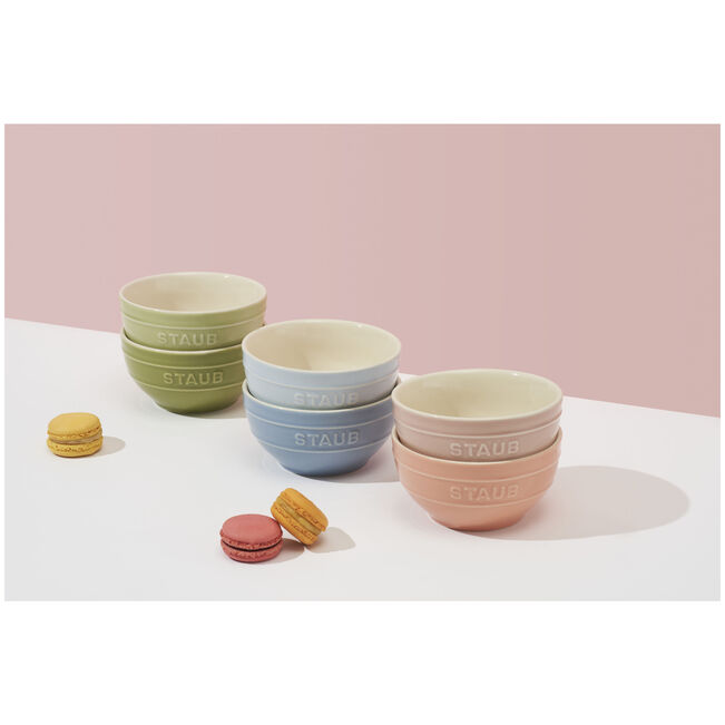 Staub Ceramique set kommetjes 12cm macaron 6-delig