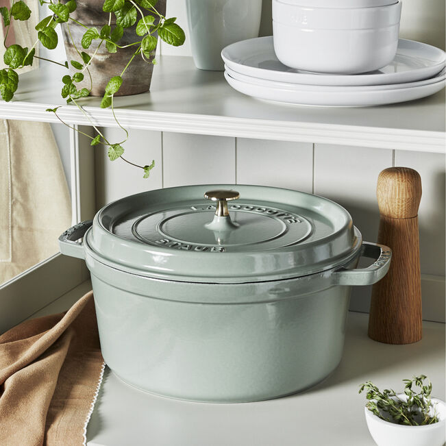 Staub La Cocotte stoofpot 28cm eucalyptus