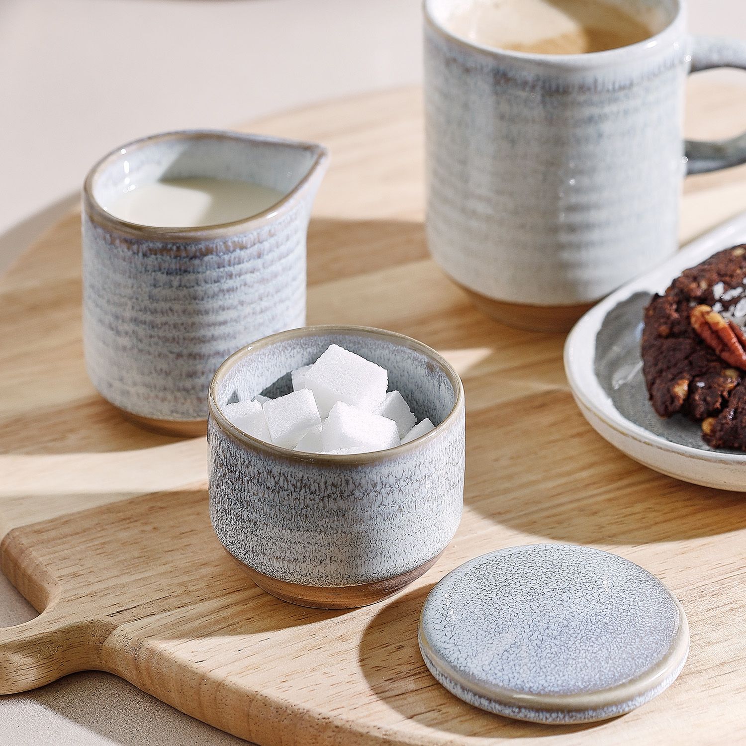 Salt&Pepper Cameo Suikerpot 7xH6cm met deksel beige