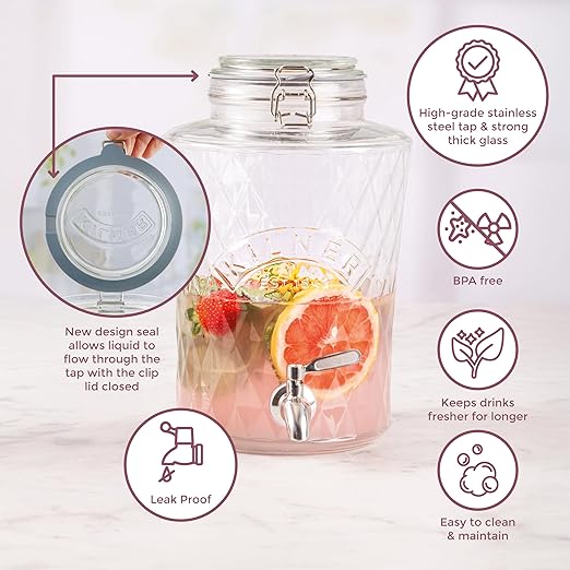 Kilner  Drankdispenser Diamond 8L