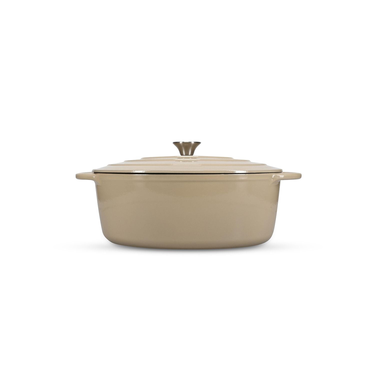Salt&Pepper Ferno gietijzer stoofpot ovaal 41cm beige
