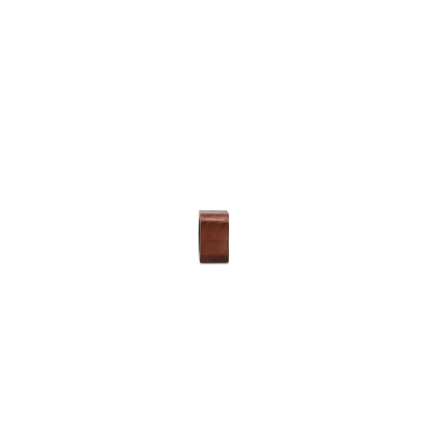 Salt&Pepper Servetring 4,5x4,5cm vierkant hout  - set/4
