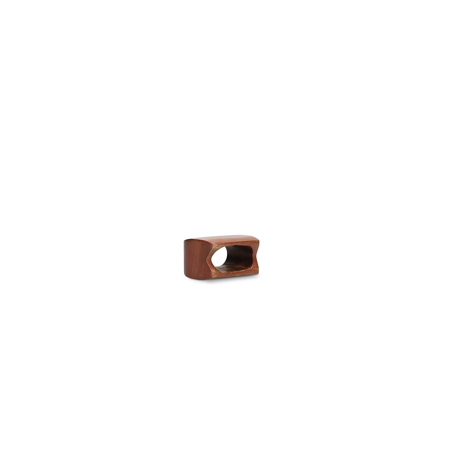 Salt&Pepper Moku Servetring 5,5x4cm rechthoekig hout - set/4