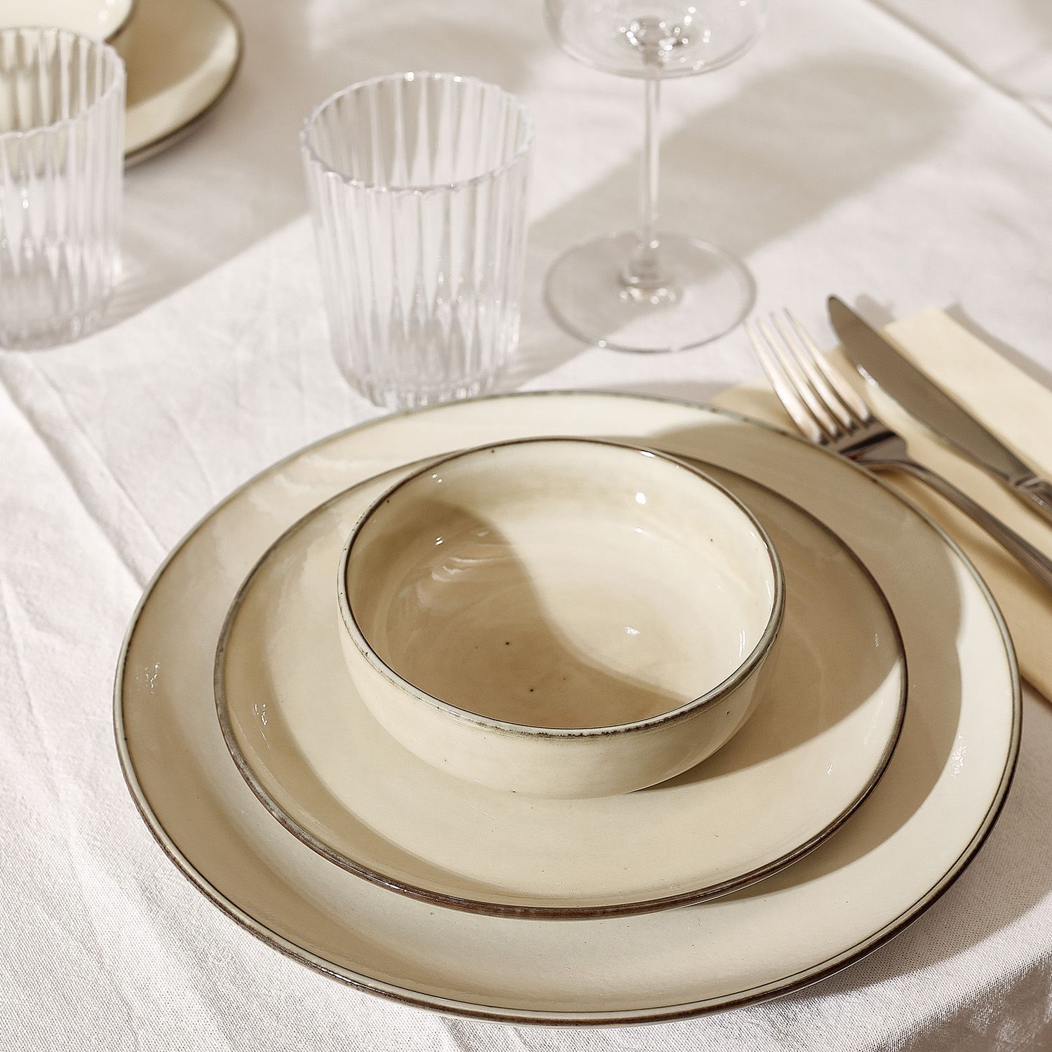 Salt&Pepper Meridian Plat bord 26cm ivoor