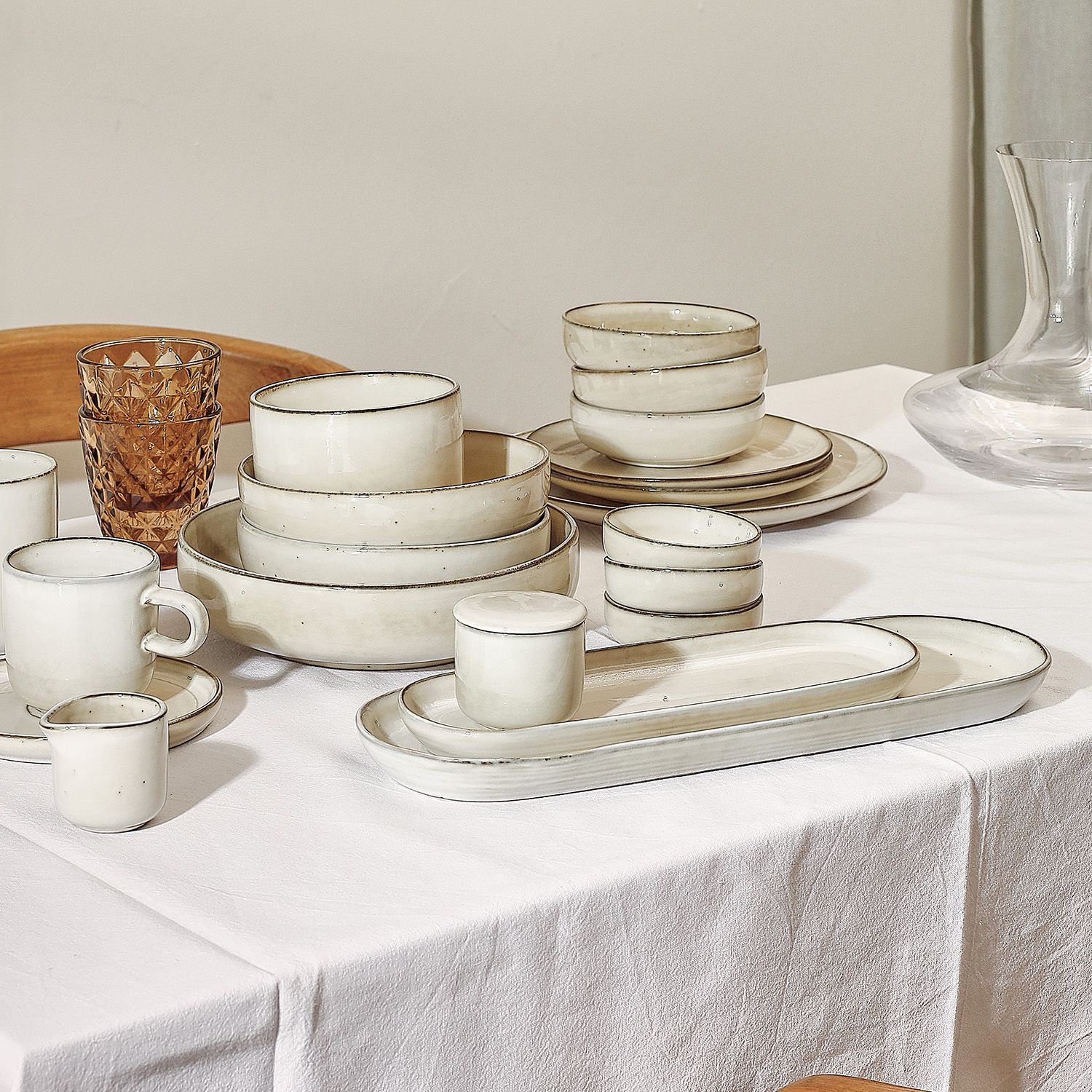 Salt&Pepper Meridian Serveerschaal 28xH7cm ivoor
