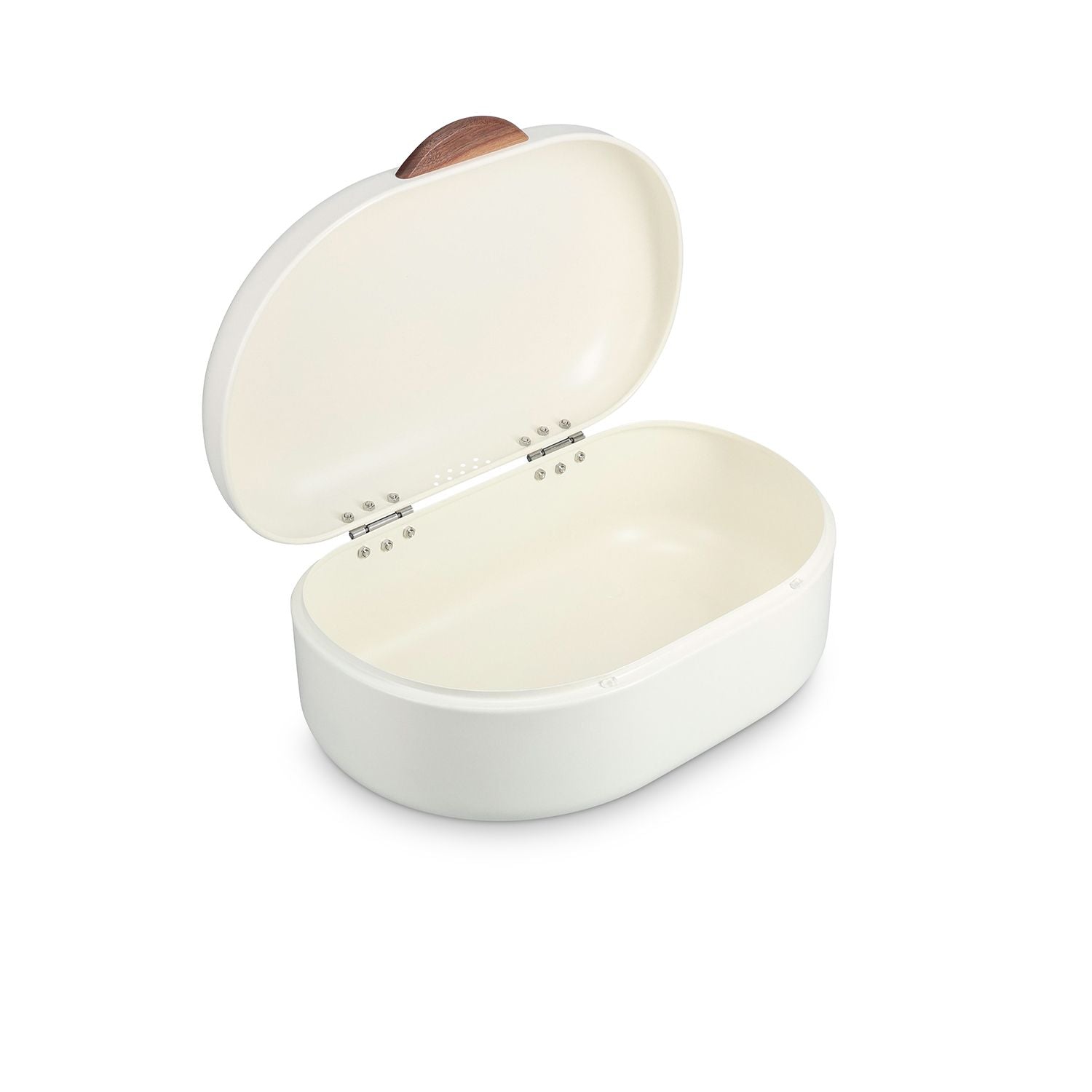 Salt&Pepper Crust Broodtrommel met houten greep  medium
