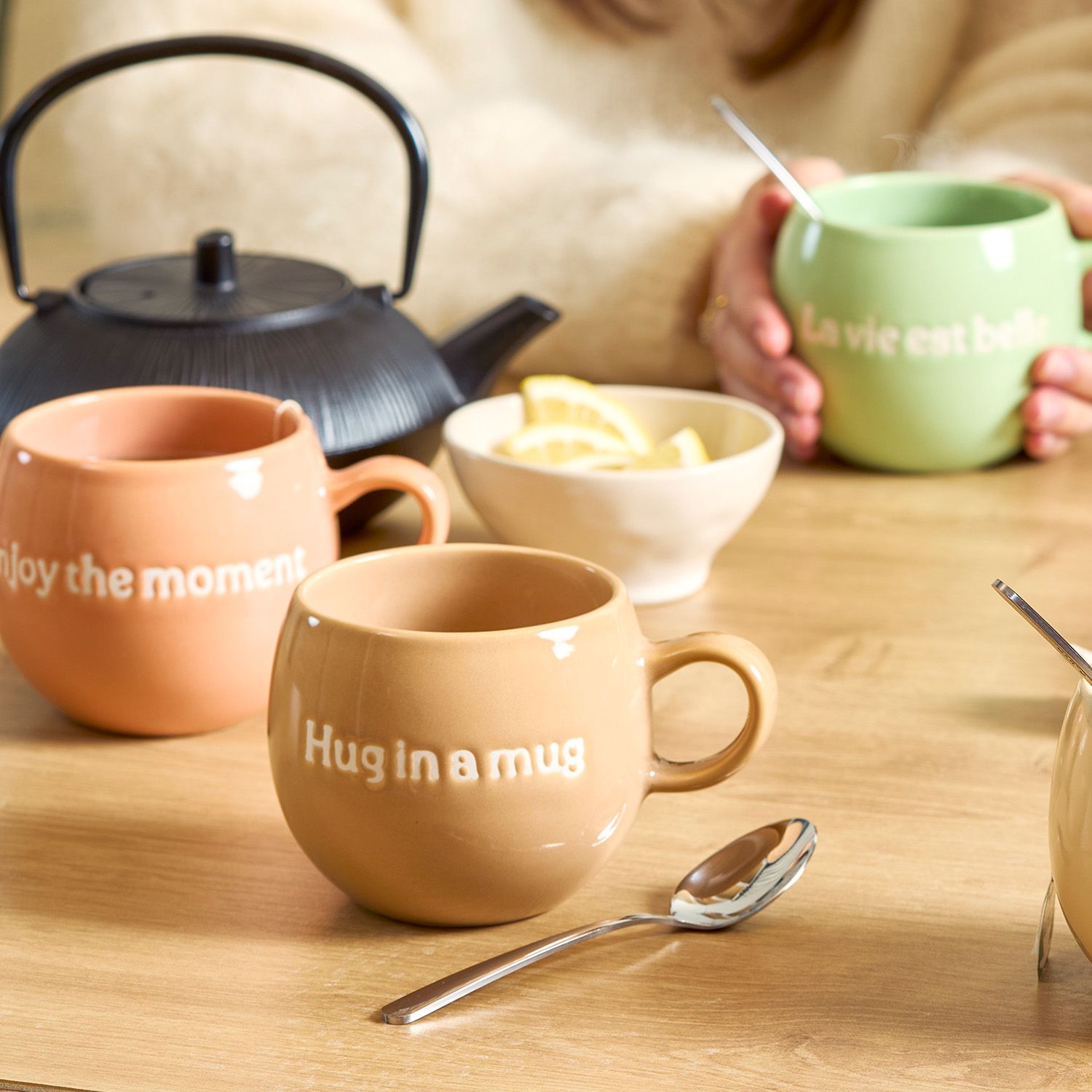 Salt&Pepper  Mok/muggie "La vie est belle" - Oosterlinck Home