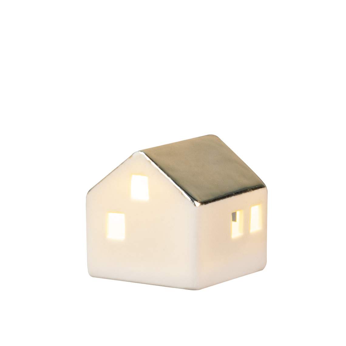 Räder   Porseleinen Led-licht mini huisje