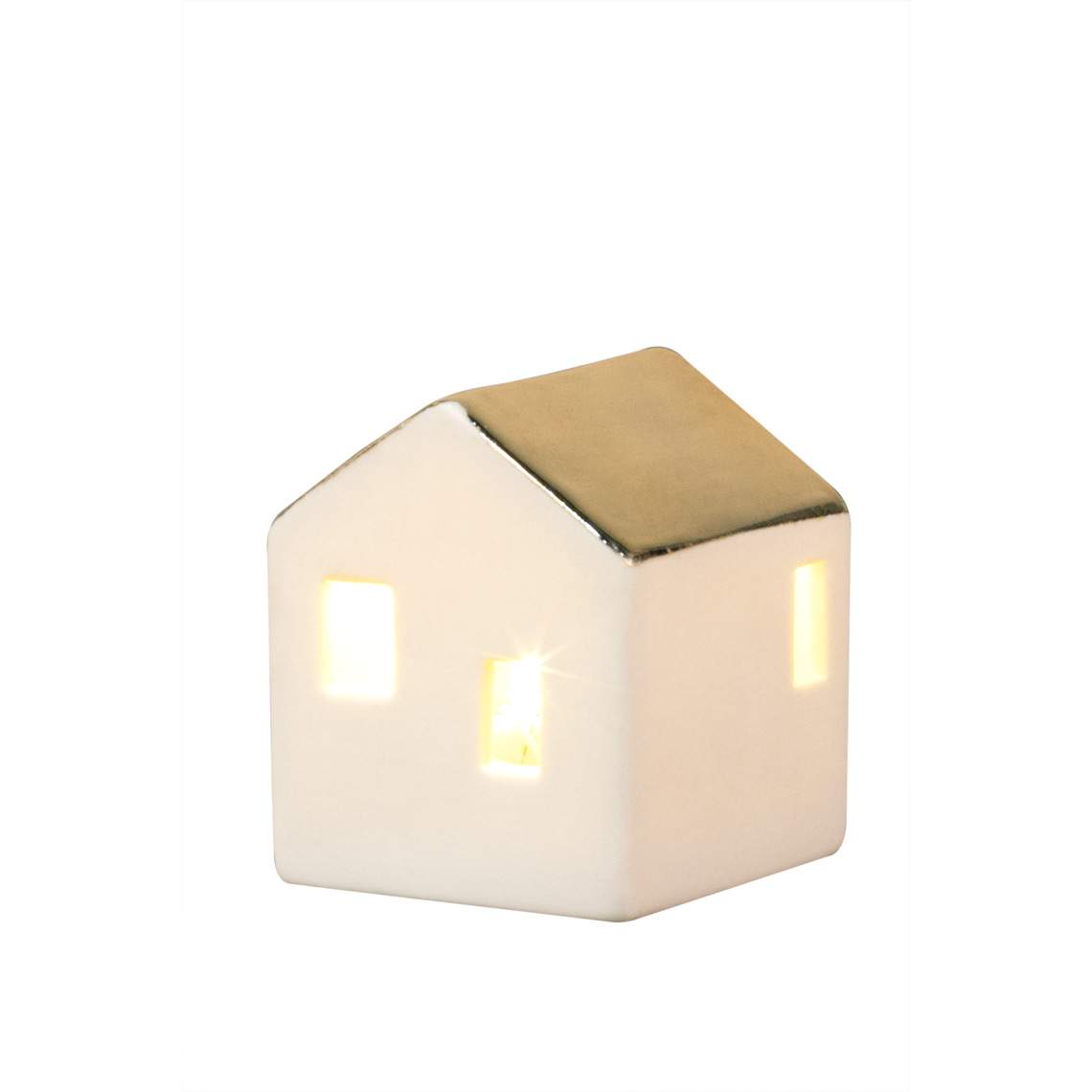 Räder   Porseleinen Led-licht mini huisje