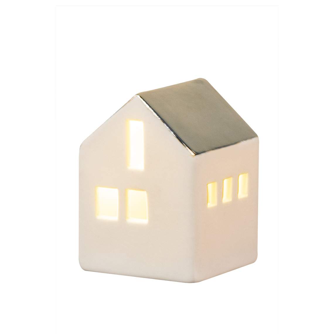 Räder   Porseleinen Led-licht mini huisje