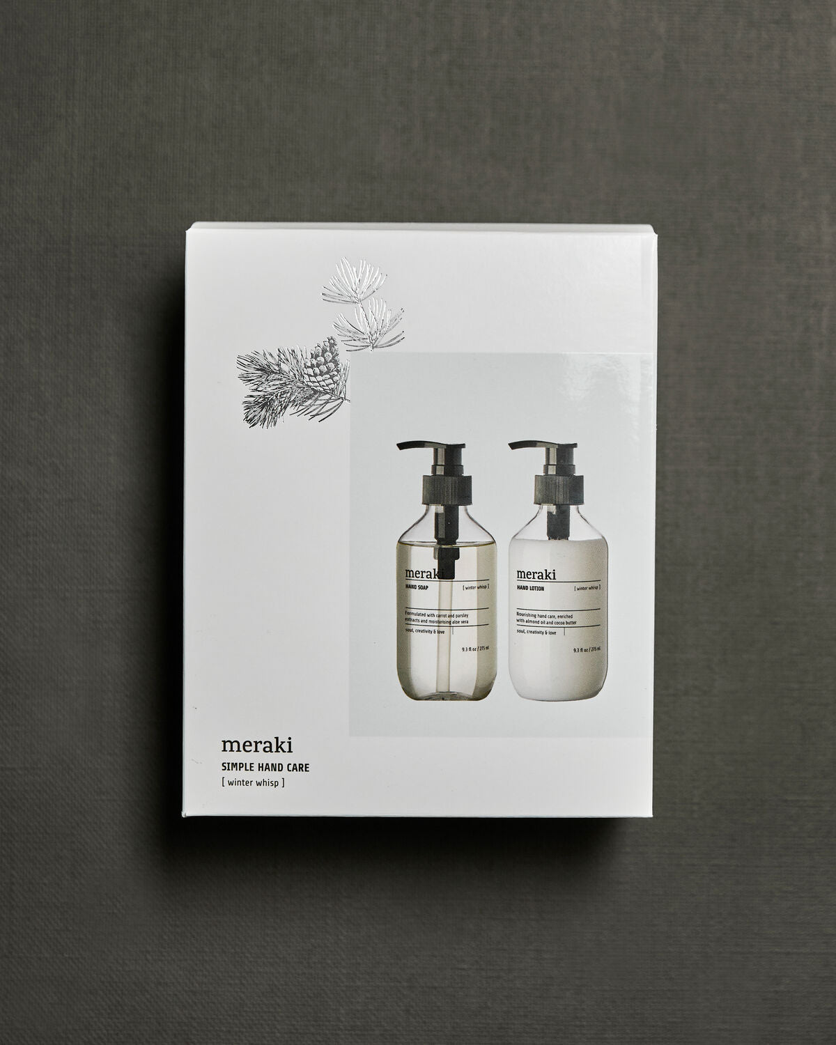 Meraki Winter Whisp giftbox met handzeep en handlotion in verzorgende verpakking