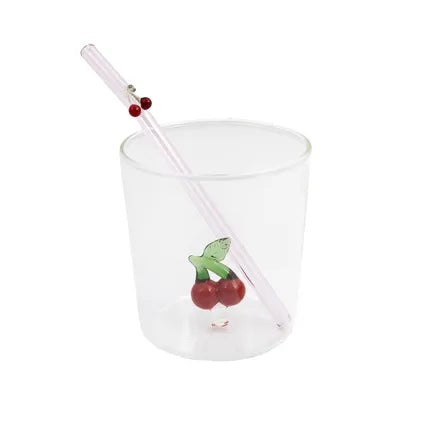 Point Virgule  Glas met kersen en strootje