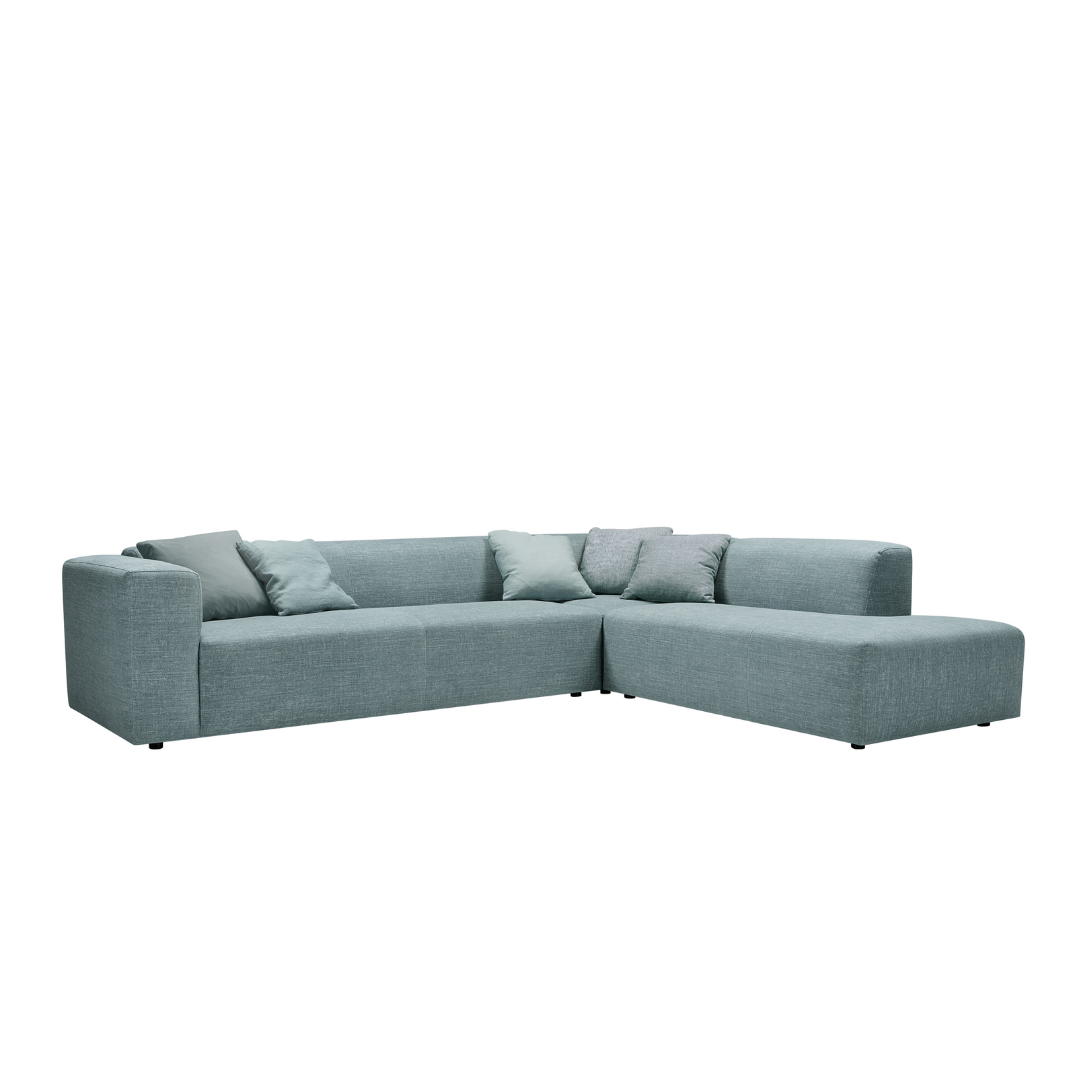 Sits Milano sofa driezit + hoek + open end 300cm - Oosterlinck
