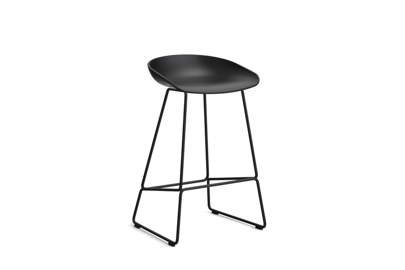 HAY - AAS38 About a stool barkruk - zwart onderstel - low - Oosterlinck