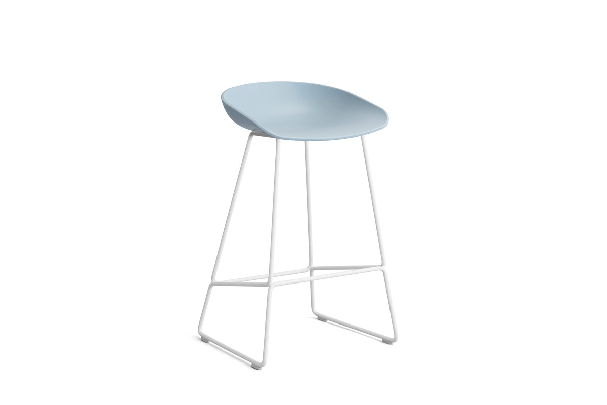 HAY - AAS38 About a stool barkruk - wit onderstel - low - Oosterlinck