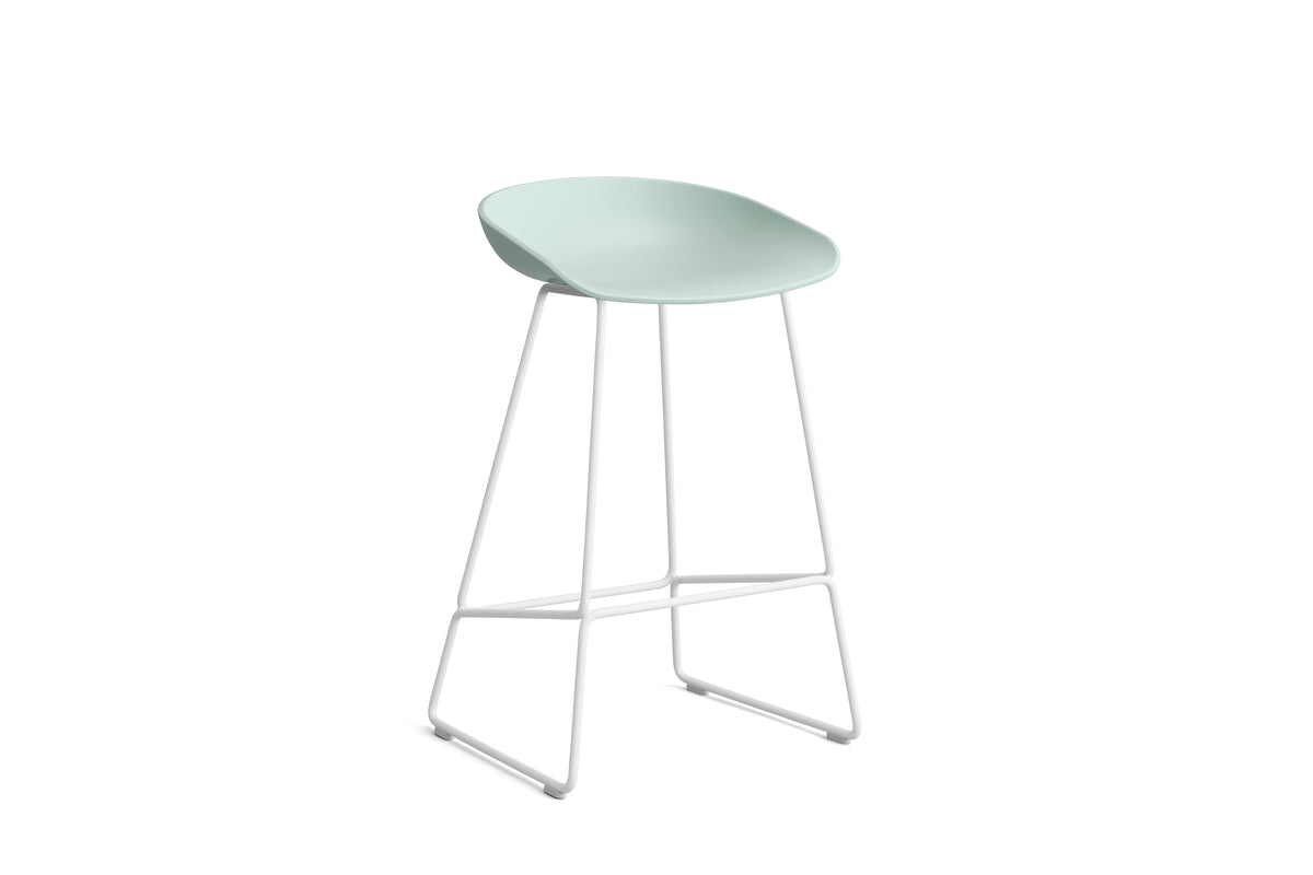 HAY - AAS38 About a stool barkruk - wit onderstel - low - Oosterlinck