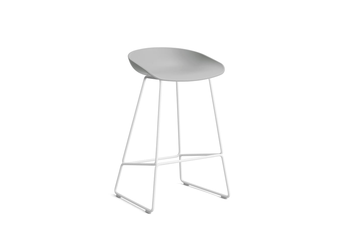 HAY - AAS38 About a stool barkruk - wit onderstel - low - Oosterlinck