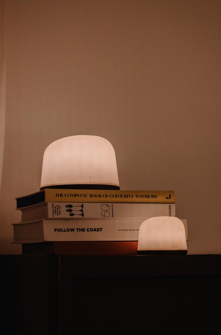 Atelier Pierre Fondant oplaadbare lamp large lichte eik - Oosterlinck Home