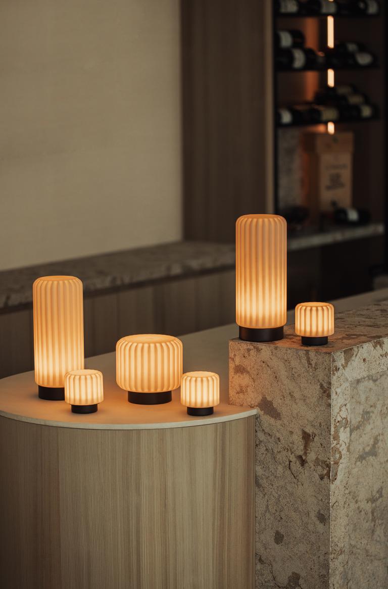 Atelier Pierre Dentelles 9 set van 3 draadloze lampen earth - Oosterlinck Home