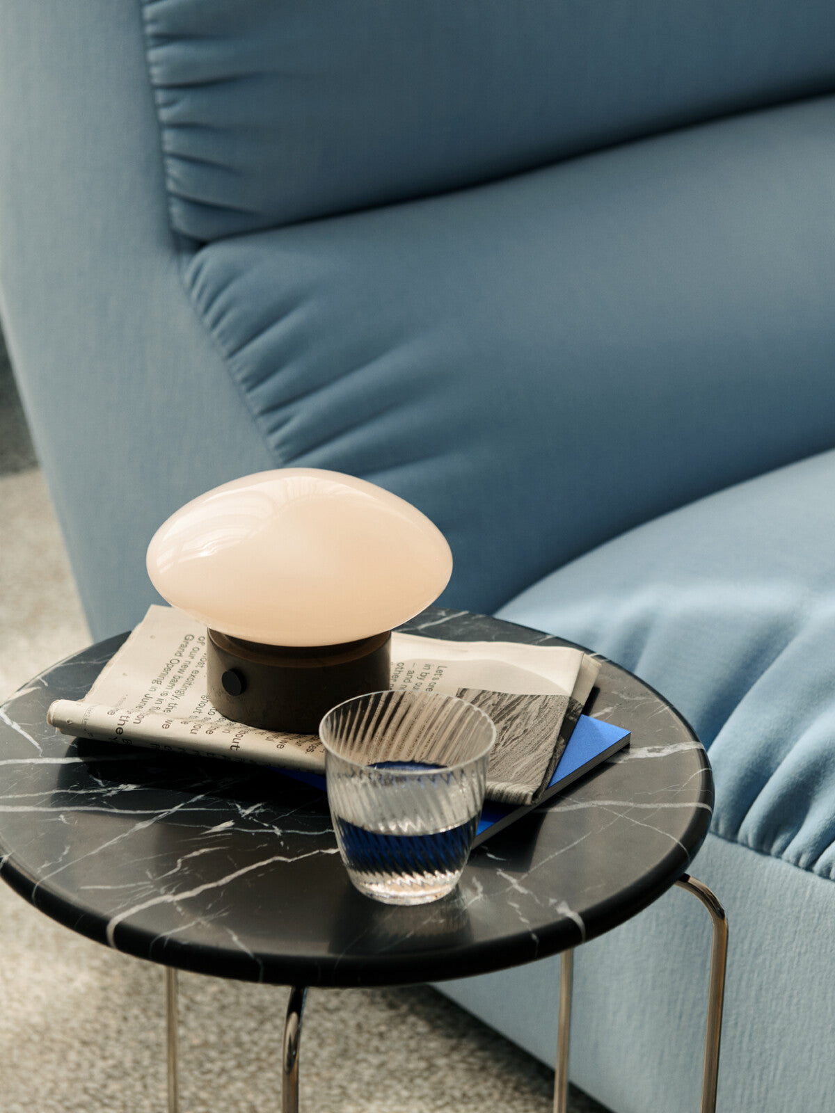 &Tradition  Wire Stool Verner Panton Marble Top