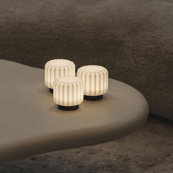 Atelier Pierre Dentelles 9 set van 3 draadloze lampen black - Oosterlinck Home