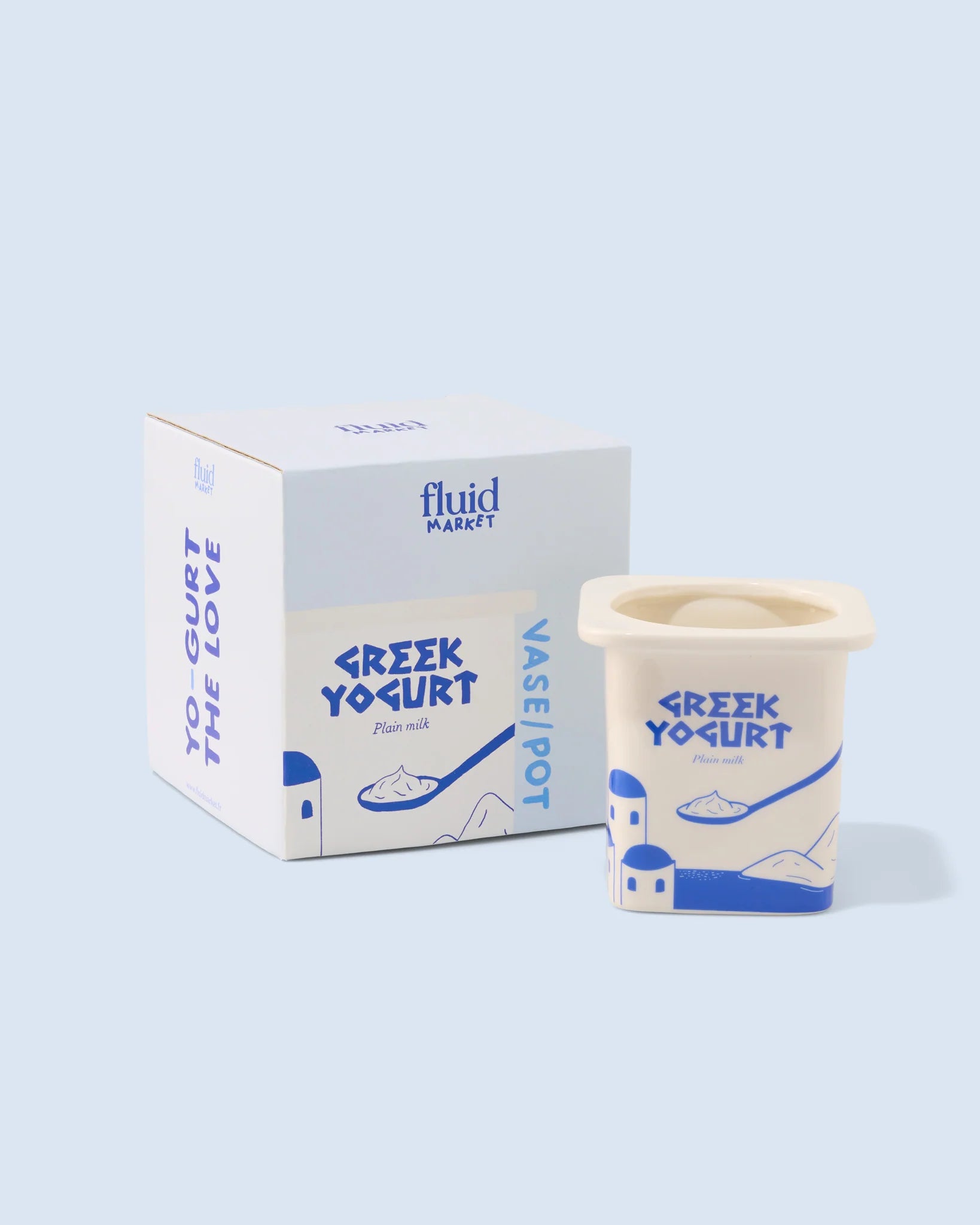 Fluid Market Greek yoghurt vaas - Oosterlinck Home