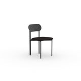 Studio Henk - Oblique chair, eiken rug en zwart frame - diverse stoffen - Oosterlinck